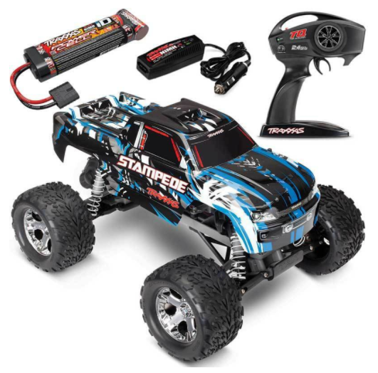Traxxas Stampede XL-5 2WD RTR RC Truck w/ID Battery & Quick Charger