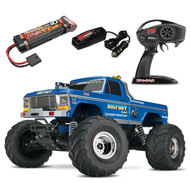 Traxxas BIGFOOT Classic 2WD RTR RC Truck w/Battery & Quick Charger