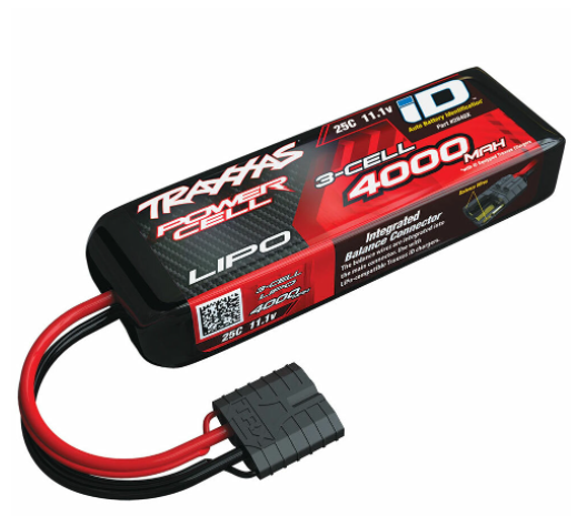 Traxxas 4000mAh 25C 11.1V 3S 3-Cell LiPo Battery w/iD Connector