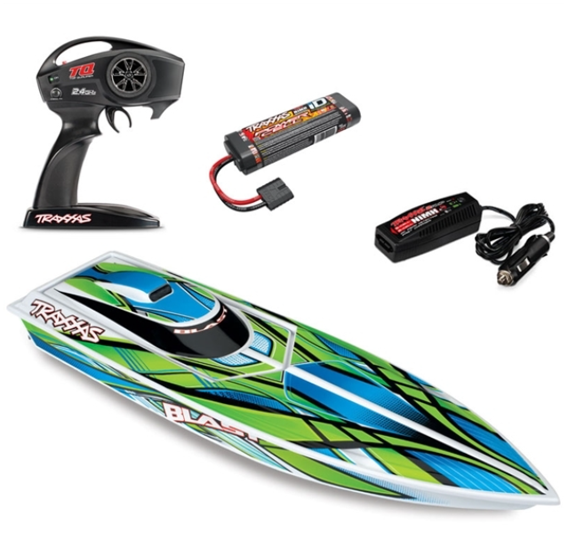 Traxxas Blast Electric RC Boat w/ID Battery & Quick Charger