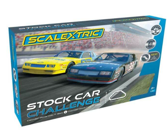 Scalextric Chevy Monte Carlo Stock Car Challenge 1/32 Slot Car Set