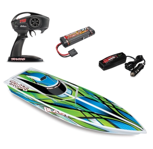 Traxxas Blast Electric RC Boat w/ID Battery & Quick Charger