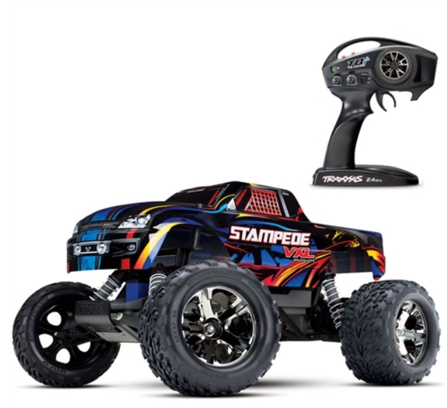 Traxxas Stampede VXL Brushless 2WD RC Truck w/TSM (no batt/charger)